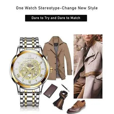 Stainless Steel Two Tone Imported Unraion Branded Watch