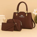 Trendy 3-Piece Handbag Set with Tote, Crossbody and Wallet