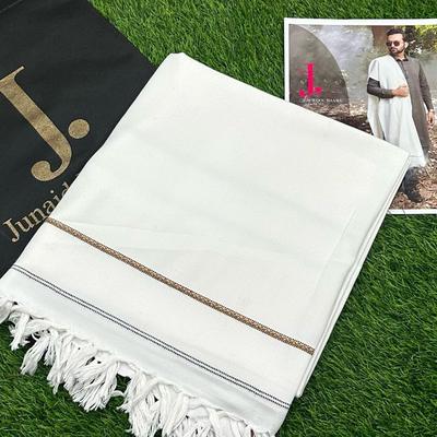 D Skin Plain Wool Blend Men Shawl