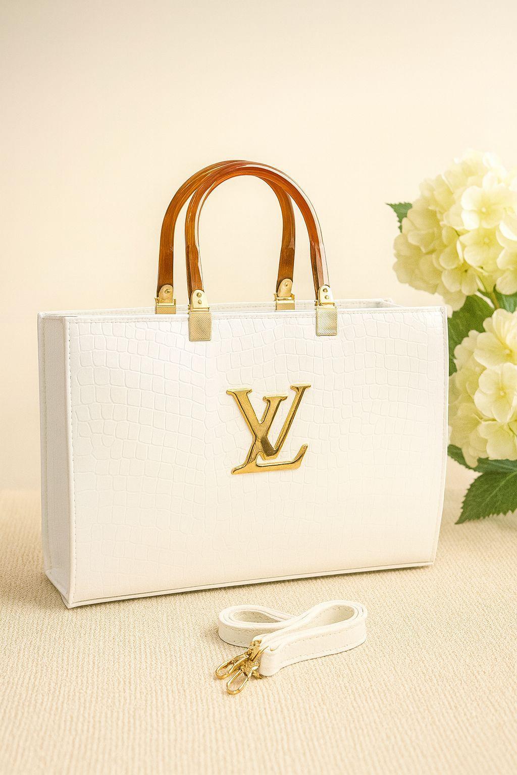 Lv Hand Bag Crocodile Material