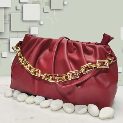 Women's PU Leather Plain Hand Bag