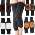 Knee Warmer - Woolen Blend Thermal Leg Warmers - 1 Pair Knee Pad - Unisex Elastic Knee Pads For Men & Women