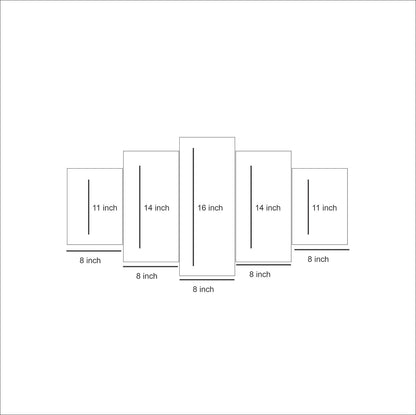 5-Piece Modular HD Printed Wall Frame – Modern Home & Office Wall Art Decor