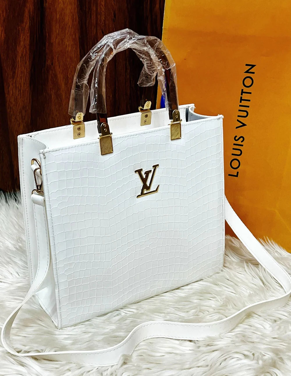 Lv Hand Bag Crocodile Material