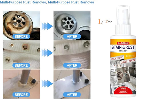 All Purpose Stain & Rust Cleaner – Powerful Multi-Surface Rust Remover with 100% Guaranteed