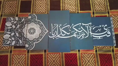 5-Piece Modular HD Printed Wall Frame – Modern Home & Office Wall Art Decor