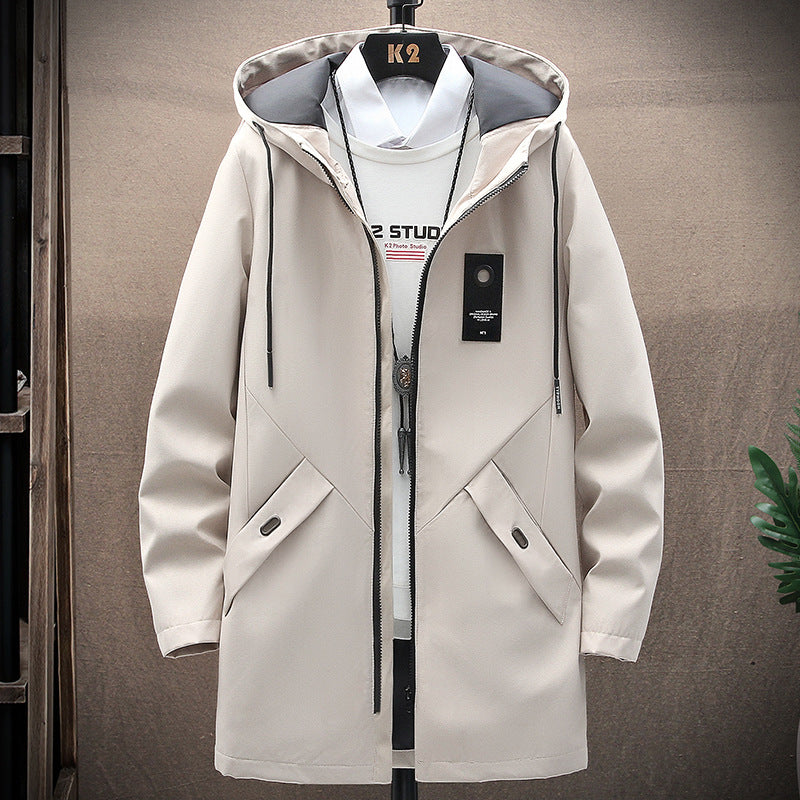 Autumn and Winter Men's Mid-length Korean style Casual Coat Popular Men's Jacket
