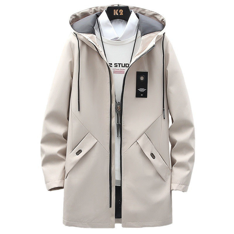 Autumn and Winter Men's Mid-length Korean style Casual Coat Popular Men's Jacket