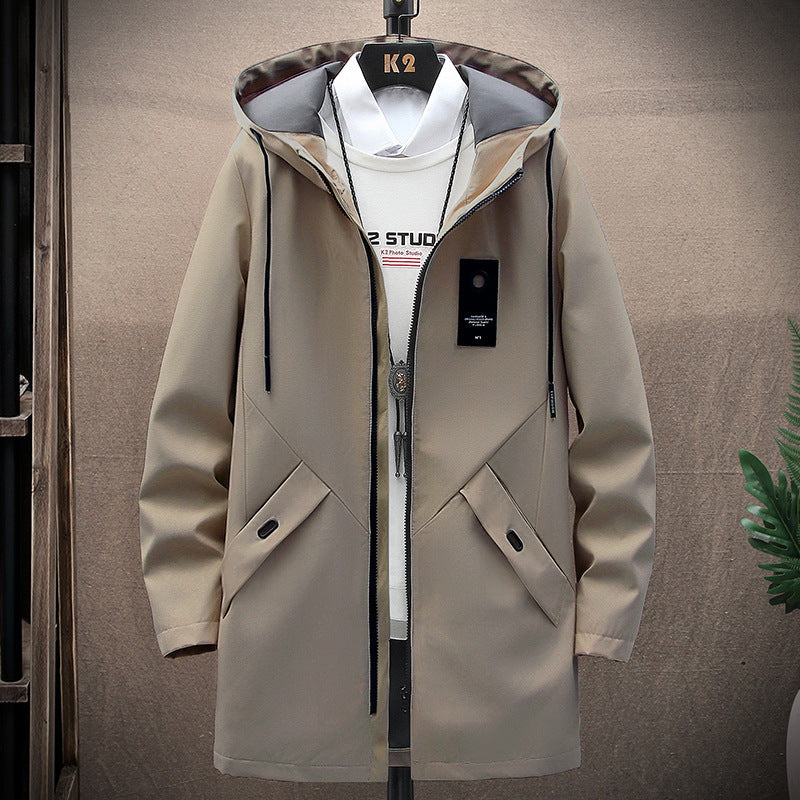 Autumn and Winter Men's Mid-length Korean style Casual Coat Popular Men's Jacket
