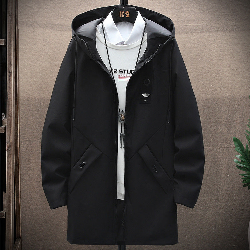 Autumn and Winter Men's Mid-length Korean style Casual Coat Popular Men's Jacket